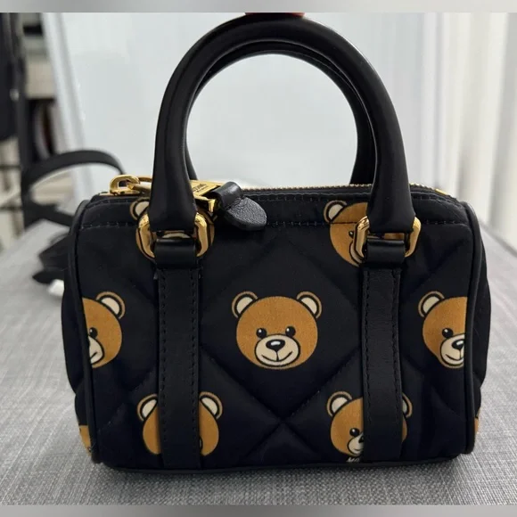 Moschino Quilted Teddy Mini Bag - Picture 2 of 8